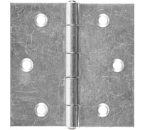 Прямая петля VORMANN 60х60х1,4 мм, оцинкованная, латунный штифт 00503 060 Z