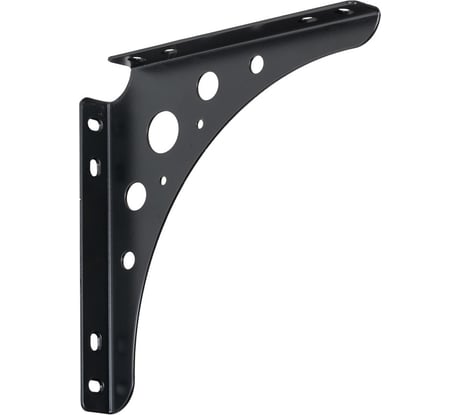 Кронштейн VORMANN Delta-Line 200х200х24 мм, оцинкованный, цвет: черный, 00146 200 S