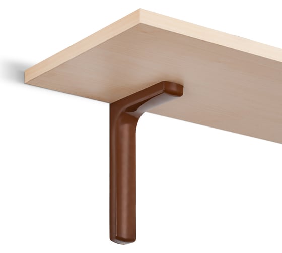 Кронштейн VORMANN Design 148х240х35 мм, оцинкованный, цвет: коричневый, 01137 250 B