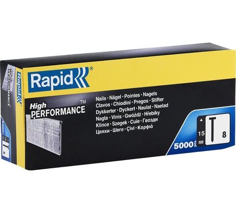 Закаленные супертвердые гвозди Rapid тип 300, 15 мм, 5000 шт. 40100532