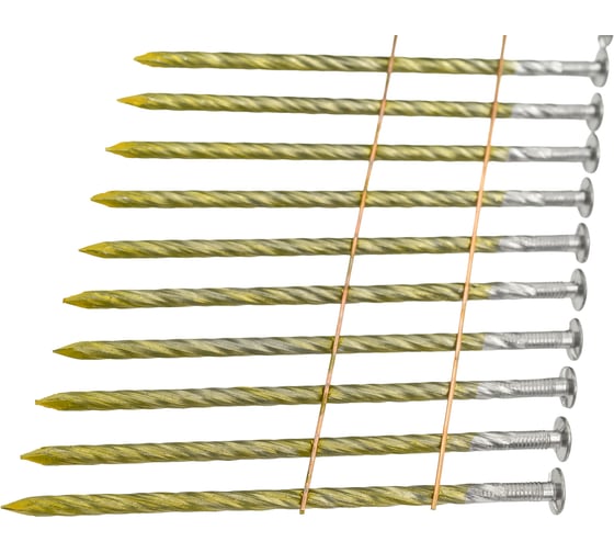 Барабанный гвоздь FOXWELD AERO c винтовой накаткой, 2,8 х 80 мм, лента 250 шт /C90/ 6782