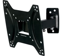 Стальной настенный кронштейн для TV KROMAX 15-42", max 25 кг, 4 ст св., нак. +5-15, пов. ±90 OPTIMA-203 black
