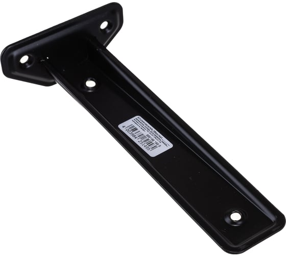 Кронштейн VORMANN 3-F-Linear 190х38 мм, оцинкованный, цвет: черный, 00166 190 S