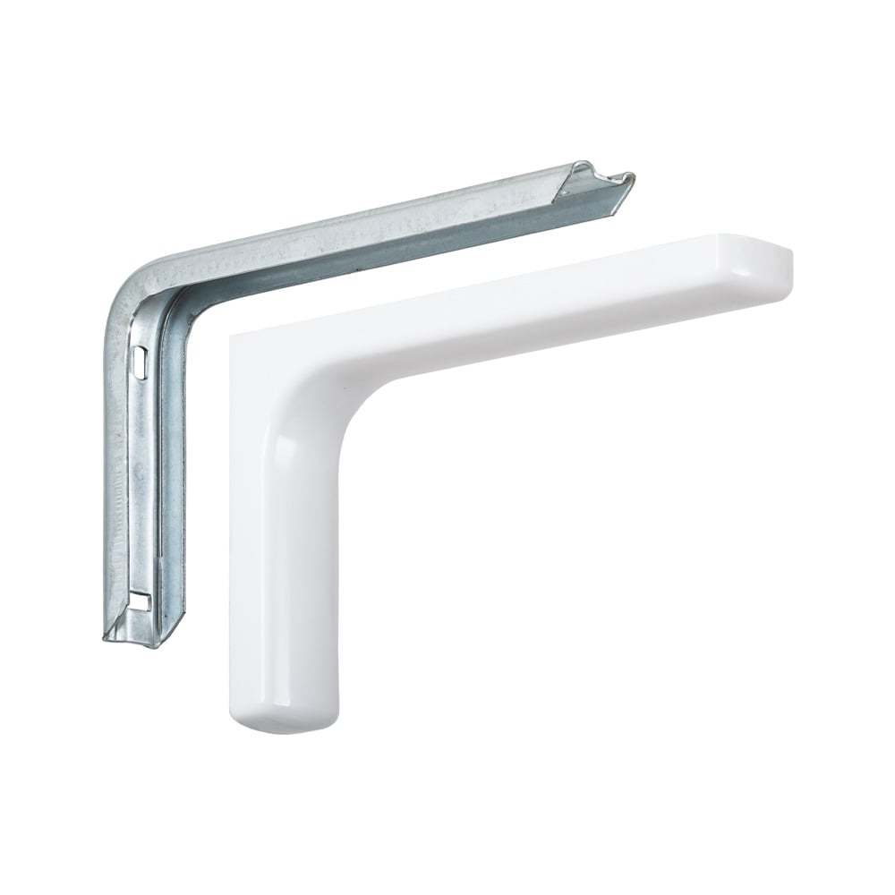 Консоль VORMANN Design 118х190х35 мм, оцинкованный, цвет: белый, 50 кг ...