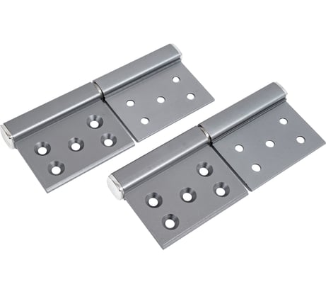 Петля без врезки левая, 126,3x90,5x3.0 мм, матовый хром Vantage B1-SC L