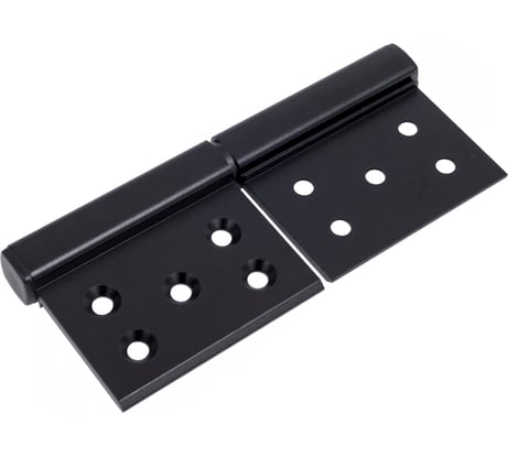 Петля без врезки правая, 126,3x90,5x3.0 мм, черный Vantage B1-BL R