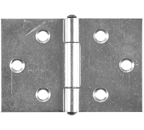 Прямая широкая петля VORMANN 40х60х1,2 мм, оцинк. латунный штифт 00504 040 Z