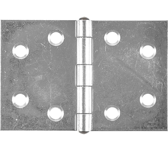 Прямая широкая петля VORMANN 50х75х1,2 мм, оцинк. латунный штифт 00504 050 Z