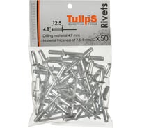 Вытяжные заклепки Tulips tools 4.8х12 мм, 50 шт IP14-503