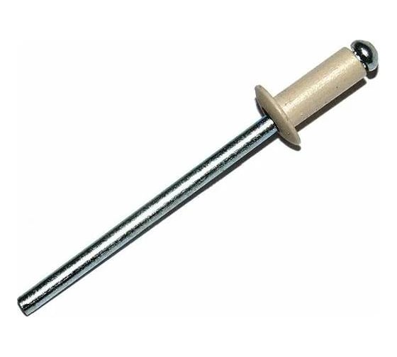 Заклёпка вытяжная Daxmer 4,0x10 мм, RAL 1014, алюм/ст., 1000 шт. 00000307997 1