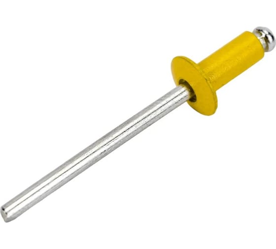 Заклёпка вытяжная Daxmer 4,0x10 мм, RAL 1018, алюм/ст., 1000 шт. 00000310346 1