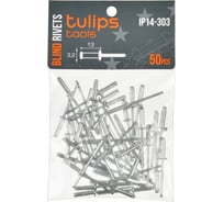 Вытяжные заклепки Tulips tools 3.2х13 мм, 50 шт IP14-303