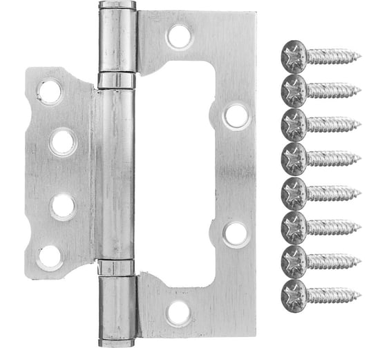 Петля-бабочка без врезки ЕРМАК 4x3" 2,2 мм ср хром, арт.2 673-059