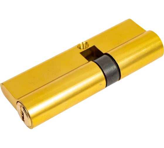 Цилиндровый механизм Стандарт F-01 85(30х10х45) GP, 5 ключей, золото, перф. ключ/ключ 11309
