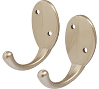 Крючок-вешалка Стандарт 1089 SN мат. никель, европакет 2шт. 15792