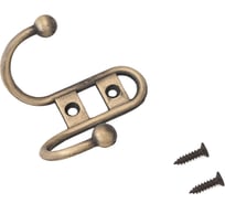 Крючок-вешалка Стандарт 208 B AB ст. бронза, европакет 10209