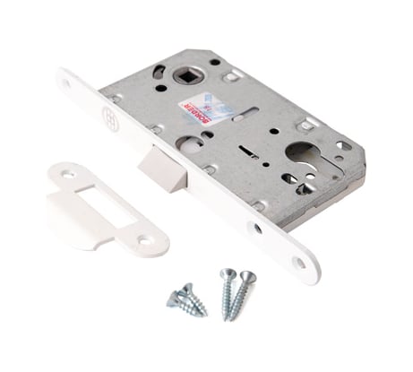 Замок-защелка с засовом BORDER 81673 белый 30806