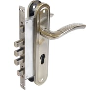 Замок врезной с ручками БУЛАТ ЗВ 4-4B.60.80.01.01-R АЛЬФА бронза, без ц/м (ЗВ4-0526R) 16187