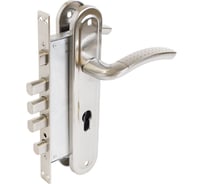 Замок врезной с ручками БУЛАТ ЗВ 4-4B.60.80.01.08-R АЛЬФА мат. никель, без ц/м (ЗВ4-0526R) 16193