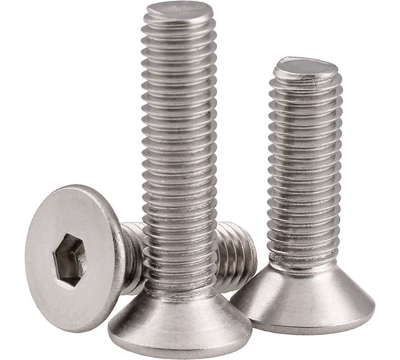 Винт Море-Метизов DIN 7991, А2, M12x40 мм, 10 шт. VINT7991А2M124010M 1