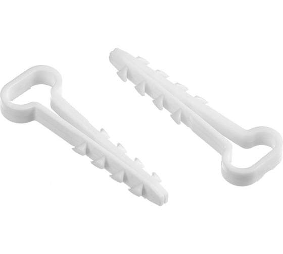Дюбель-хомут DM PLAST 6-12 для плоского кабеля, белый, 100 шт dx6-12dm