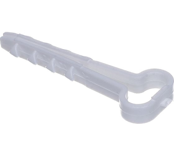 Дюбель-хомут DM PLAST 6-12 для плоского кабеля, белый, 100 шт dx6-12dm