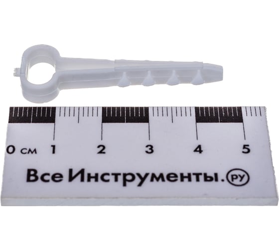 Дюбель-хомут DM PLAST 6-12 для плоского кабеля, белый, 100 шт dx6-12dm