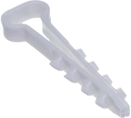 Дюбель-хомут DM PLAST 5-10 для плоского кабеля, белый, 100 шт dx5-10dm