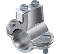 Хомут OBO Bettermann для крепления к трубе 57 - 60 мм, заземление проводом 16-70 мм² или проволока 8-10 мм, 5 шт/уп. 5052181