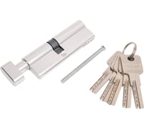 Цилиндр PALIDORE алюминиевый, А 90 PC (40C/50 ключ/завертка, хром блестящий) TURDUS 98761527