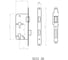 Корпус врезного замка с роликовой защелкой PALIDORE 5572ZR20 под цилиндр PZ504х55х20 мм, без ответной планки 98761541 2