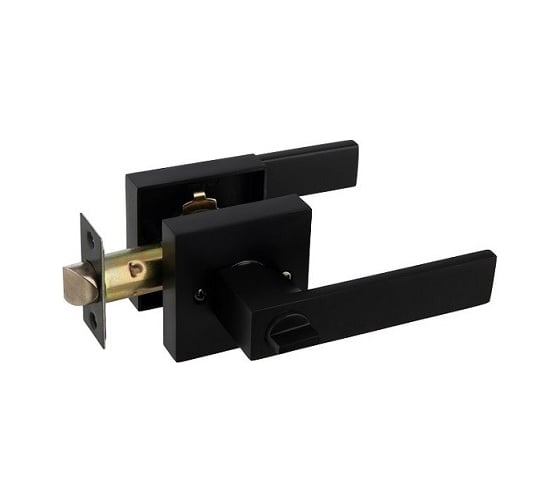 Ручка с защелкой-кноб PALIDORE 801 BLACK BK черный 98761548