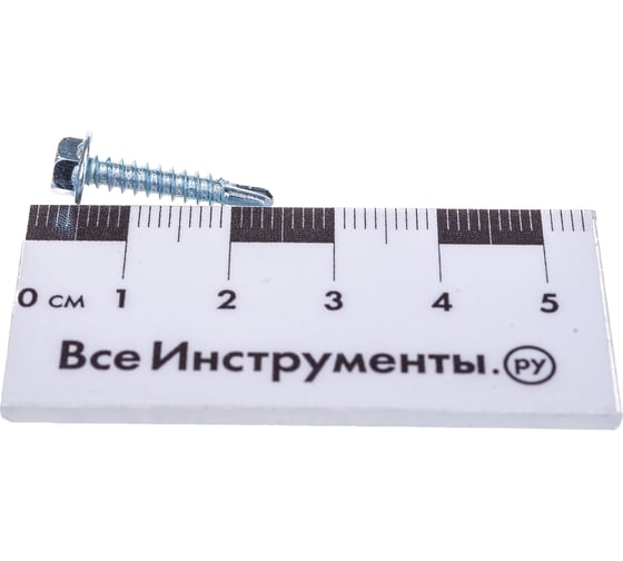 Саморез ZAMETAL 3,5 х 19 со сверлом и шестигранн. головкой  DIN 7504K, оц., уп. 1000 шт. ZA081290