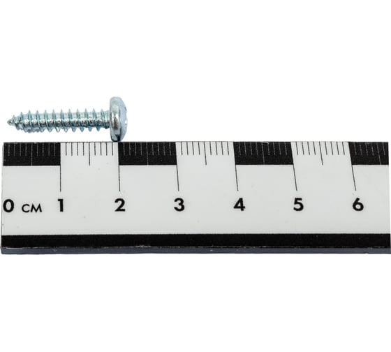 Саморез ZAMETAL 4,2 х 19 с полукруг. гол., крест шлиц, DIN 7981 оц., уп. 500 шт. ZA101531