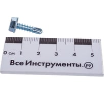 Саморез ZAMETAL 4,8 х 16 со сверлом и шестигранн. головкой DIN 7504K, оц., уп. 1000 шт. ZA081450