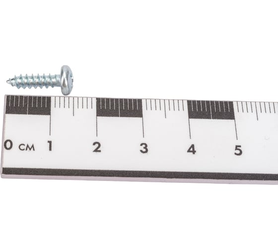 Саморез ZAMETAL 3,5 х 13 с полукруг. гол., крест шлиц, DIN 7981 оц., уп. 1000 шт. ZA521521