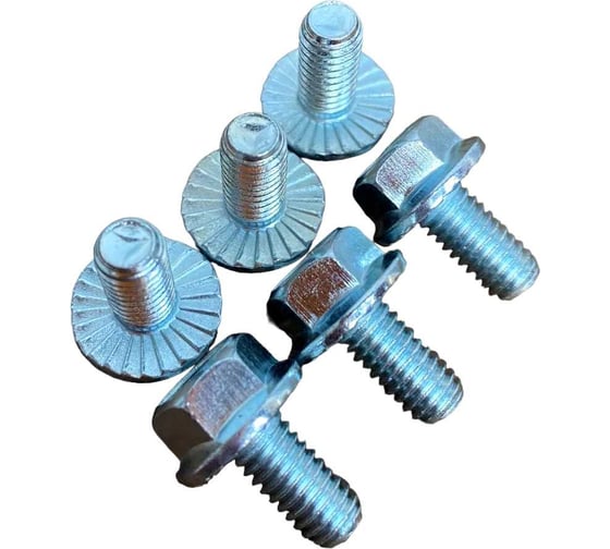 Болт с фланцем 23 БОЛТА М6x10, к.п.8.8, цинк, DIN 6921, 500 шт. П0000031125ф500