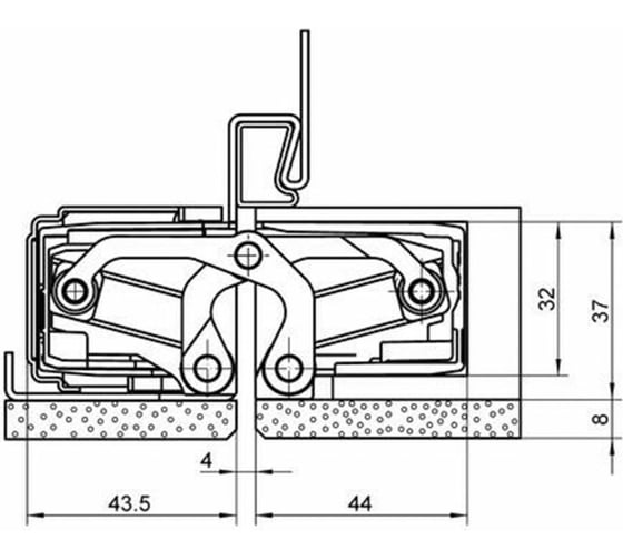 Скрытая петля SIMONSWERK Tectus TE 640 3D A8 F1 67570