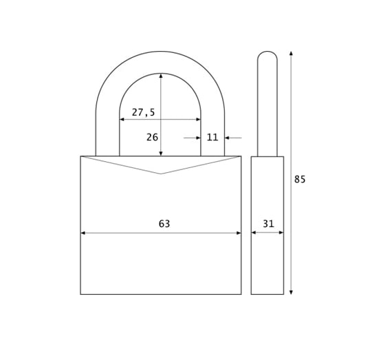 Навесной замок ABUS 37/55 Sea&Snow GRANIT Plus-System B/EFSPP 64936