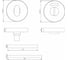 Поворотная кнопка DOORLOCK DL E08/Y/RW WC Rt нержавеющая cталь с индикатором, шпиндель 5/8мм, универсальный монтаж 73331 2