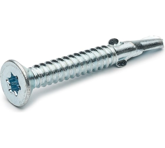 Саморез дерево-металл HIMTEX тип Flugel Torx 30, со сверлом 6,3*50 200 шт. FLUG6350 1