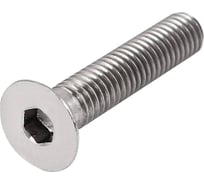 Винт с потайной головкой и внутренним шестигранником ВИРТУОЗ 6х16 мм DIN7991, нержавеющая сталь А2, 12 шт. 58854