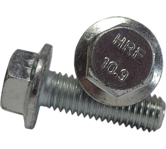 Болт ZAMETAL с фланцем, 12х100 мм, 10.9, DIN 6921, оц., с насеч., уп. 35 шт. НП/Р ZA082907 1