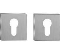 Накладка на цилиндр PUERTO серия SLIM, супер сатин хром INET AL 03 slim SSC