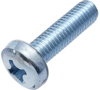 Винт Стройметиз М6х20х20 мм, DIN 7985, полуцилиндр, цинк, уп. 100 шт., пакет 3101668