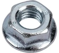 Гайка Стройметиз М 6 DIN 6923, цинк, фланец с насечкой, уп. 300 шт., пакет 3110018