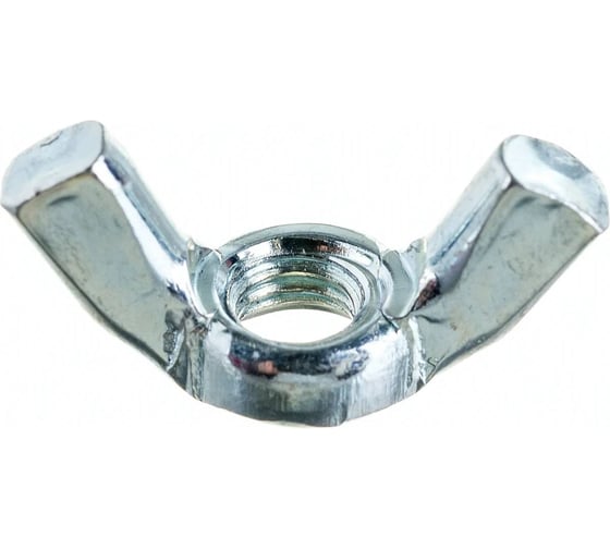 Гайка барашек Стройметиз DIN 315, M 6, цинк, 100 шт. 3140048
