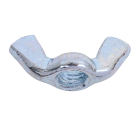 Гайка барашек Стройметиз DIN 315, M 6, цинк, 100 шт. 3140048