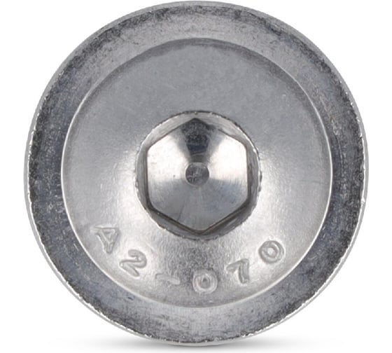 Винт Metiz-A2 ISO 7380-2, M6x35/35 мм, А2, полукр. гол. внутр. шестигр. и пресшайбой, 10 шт. 738022635 10
