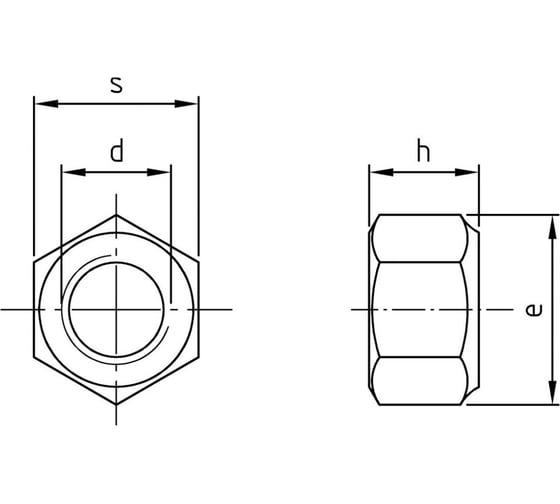 Гайка нержавеющая самоконтрящаяся Metiz-A2 М6, DIN 985, А4-80, 10 шт. 98546 10